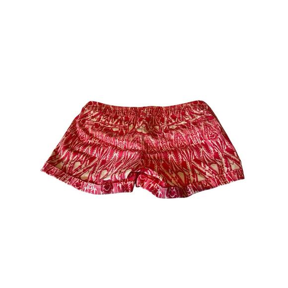 American Eagle Outfitters Women’s MIDI Stretch Shorts Size 10 Pink Aztec - Picture 3 of 9